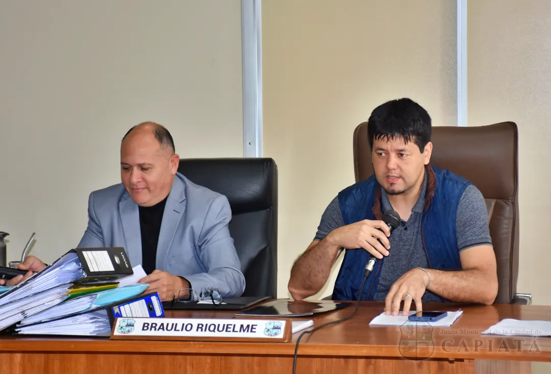 SESION ORDINARIA DE LA JUNTA MUNICIPAL DE CAPIATA: Notas Recibidas y Expedientes Dictaminados